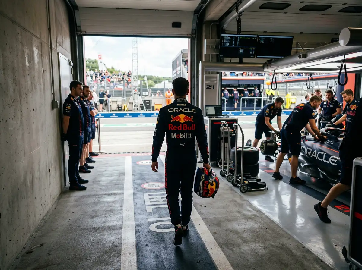 Piloto novato de Formula 1 a sair da garagem para a primeira sessao de treinos numa pista